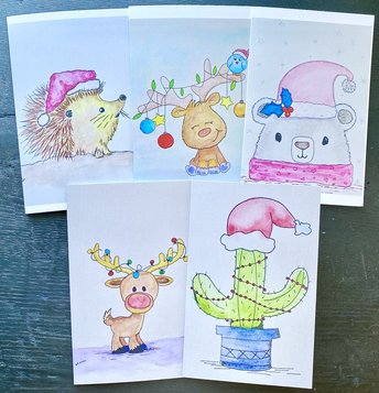 Custom Holiday Set - 5 Cards