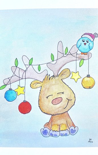Tangled Antlers
